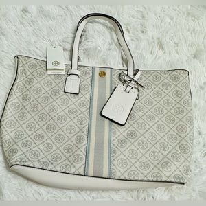 SALE! 🏷️ PERFECT FOR EASTER!!! Tory Burch T Monogram Coated Canvas Small Tote